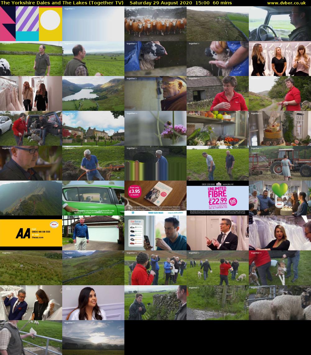 The Yorkshire Dales and The Lakes (Together TV) Saturday 29 August 2020 15:00 - 16:00