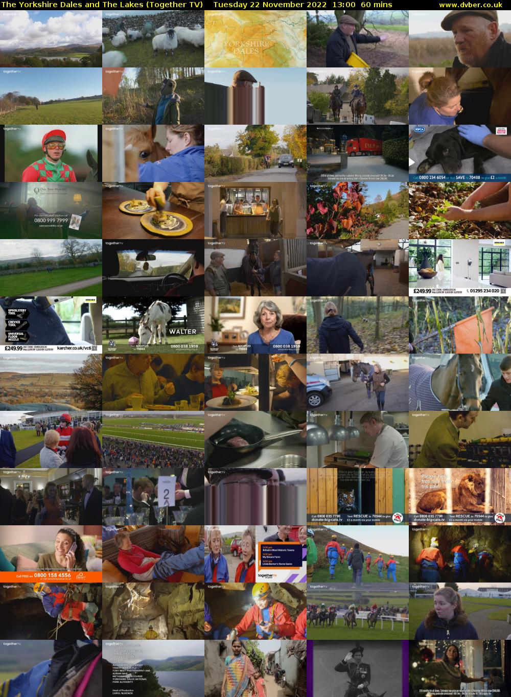 The Yorkshire Dales and The Lakes (Together TV) Tuesday 22 November 2022 13:00 - 14:00