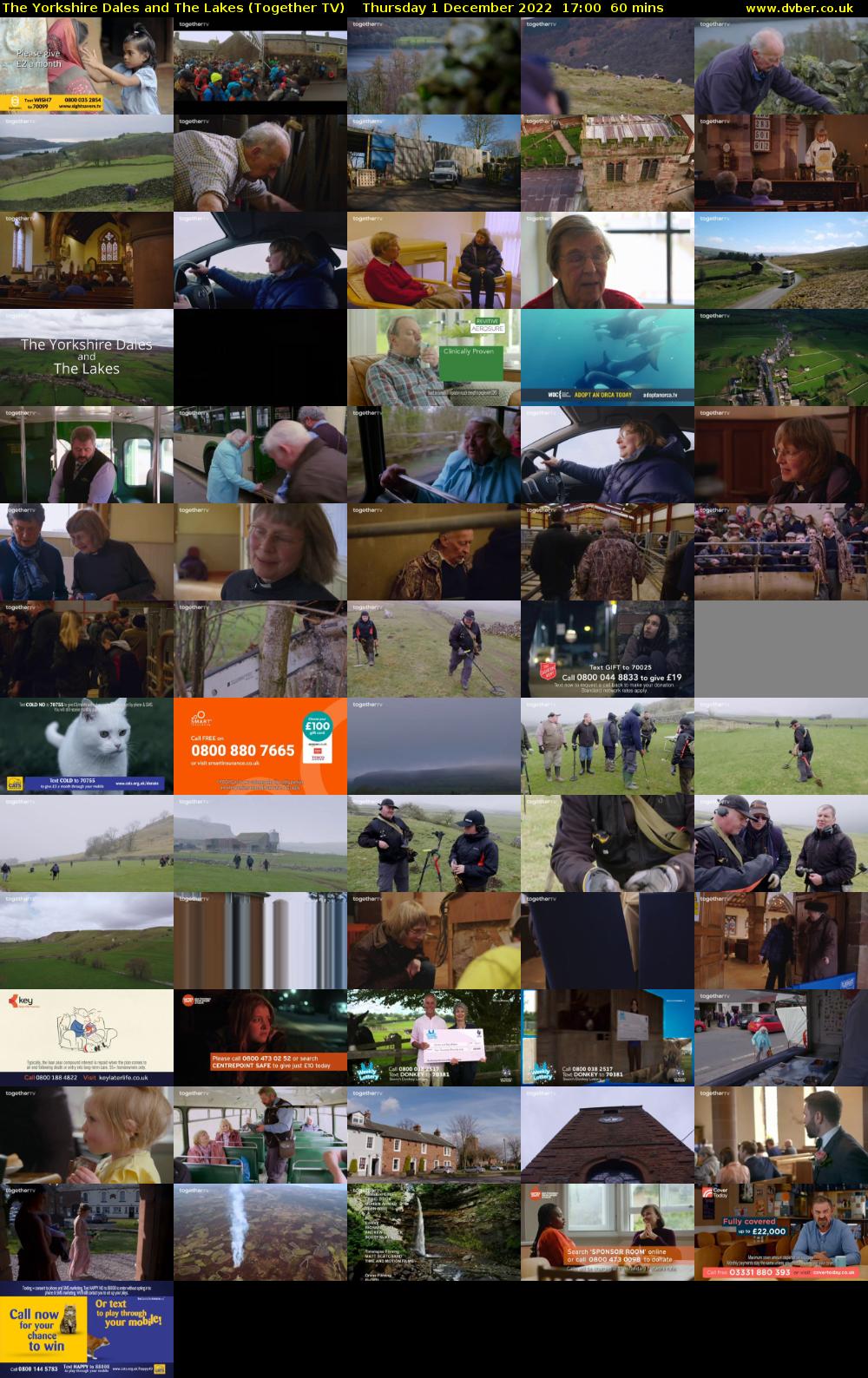 The Yorkshire Dales and The Lakes (Together TV) Thursday 1 December 2022 17:00 - 18:00