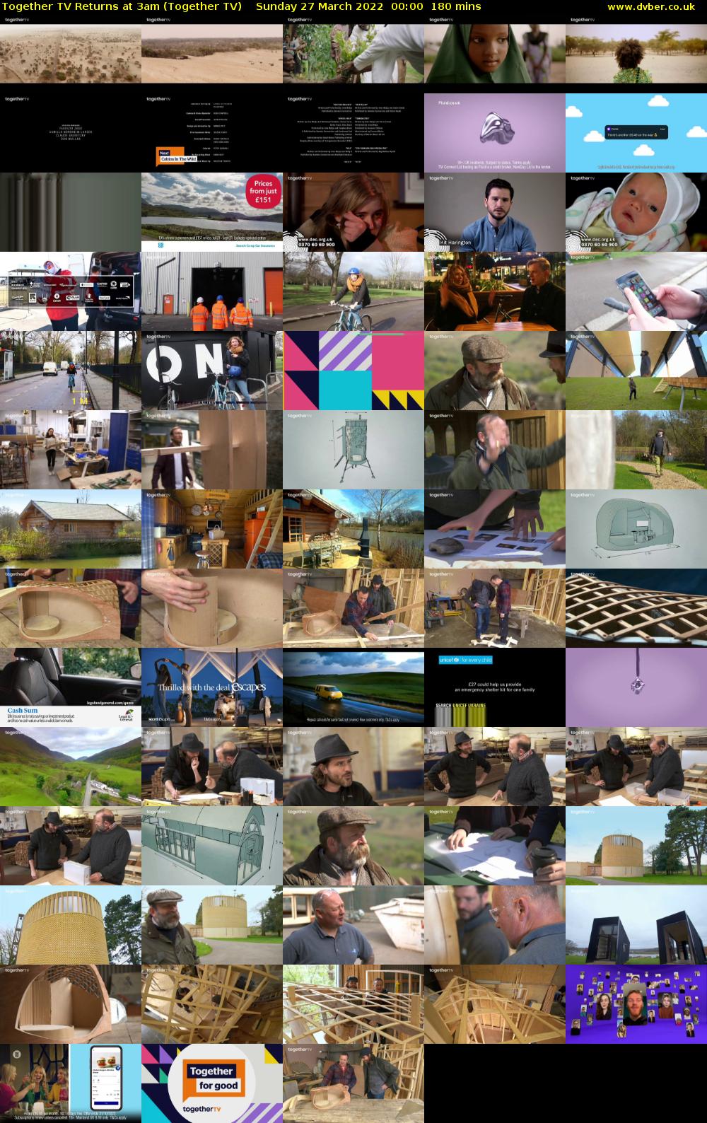 Together TV Returns at 3am (Together TV) Sunday 27 March 2022 00:00 - 04:00