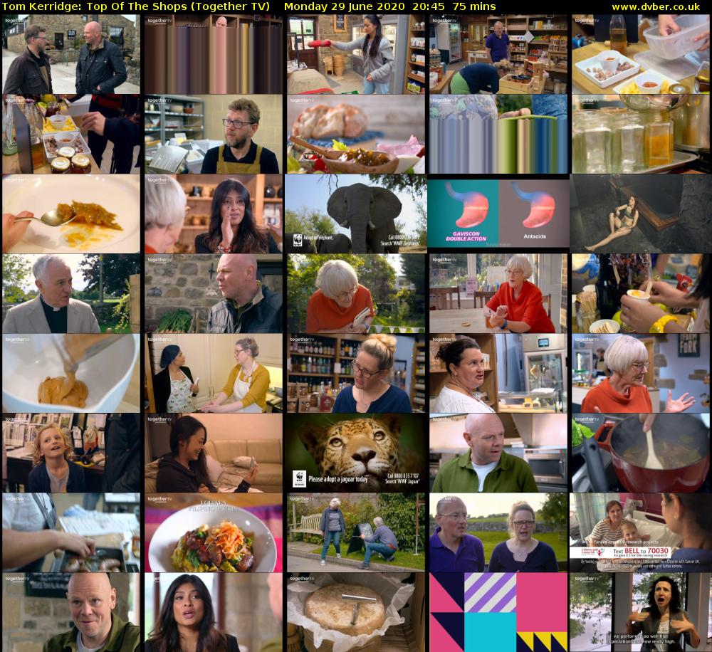 Tom Kerridge: Top Of The Shops (Together TV) Monday 29 June 2020 20:45 - 22:00