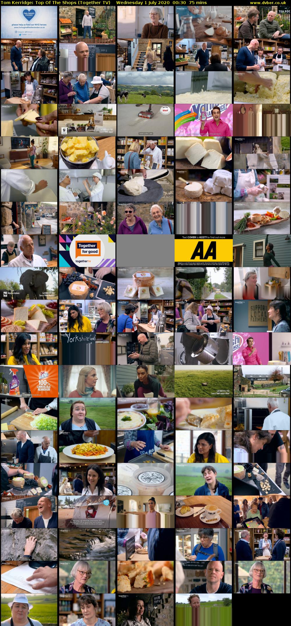 Tom Kerridge: Top Of The Shops (Together TV) Wednesday 1 July 2020 00:30 - 01:45