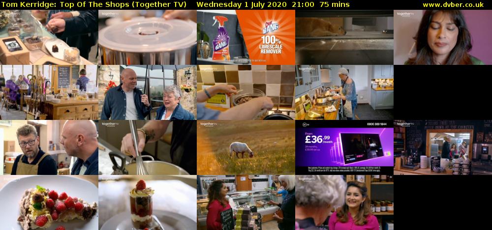 Tom Kerridge: Top Of The Shops (Together TV) Wednesday 1 July 2020 21:00 - 22:15