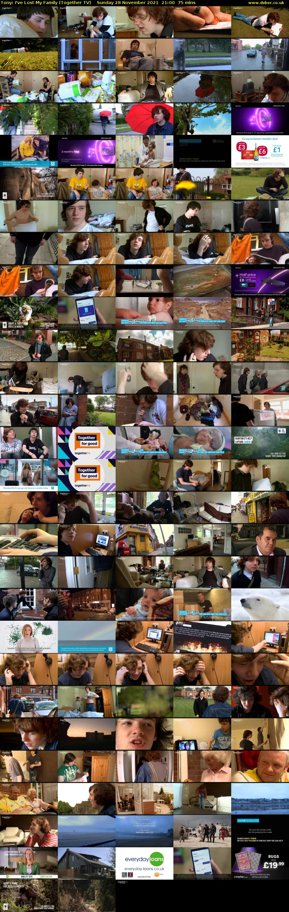 Tony: I've Lost My Family (Together TV) Sunday 28 November 2021 21:00 - 22:15