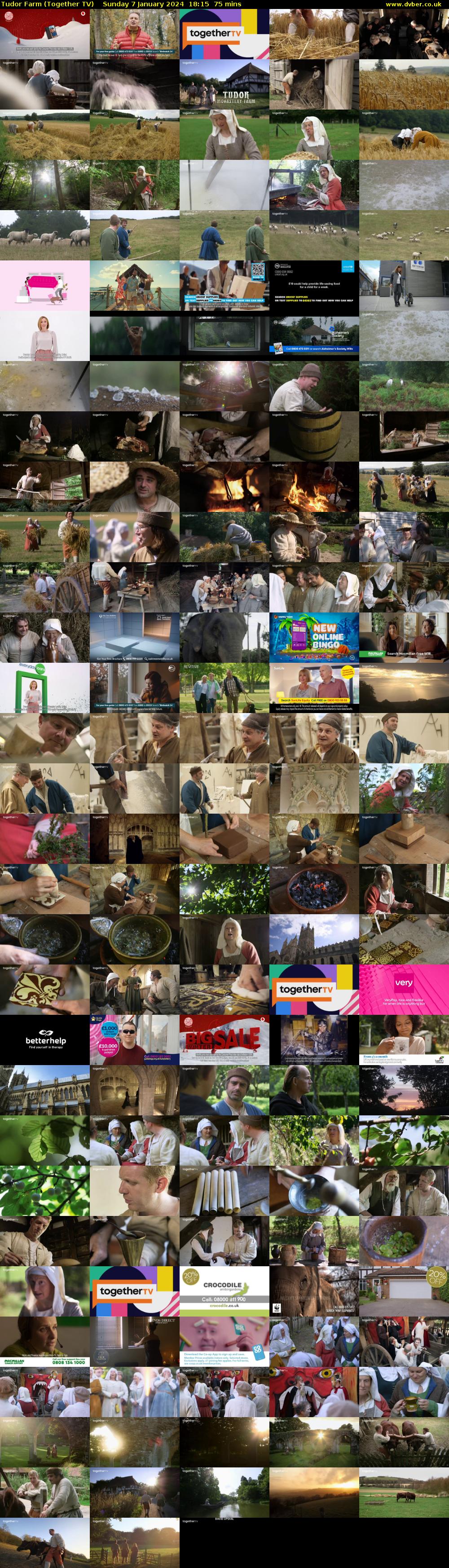 Tudor Farm (Together TV) Sunday 7 January 2024 18:15 - 19:30