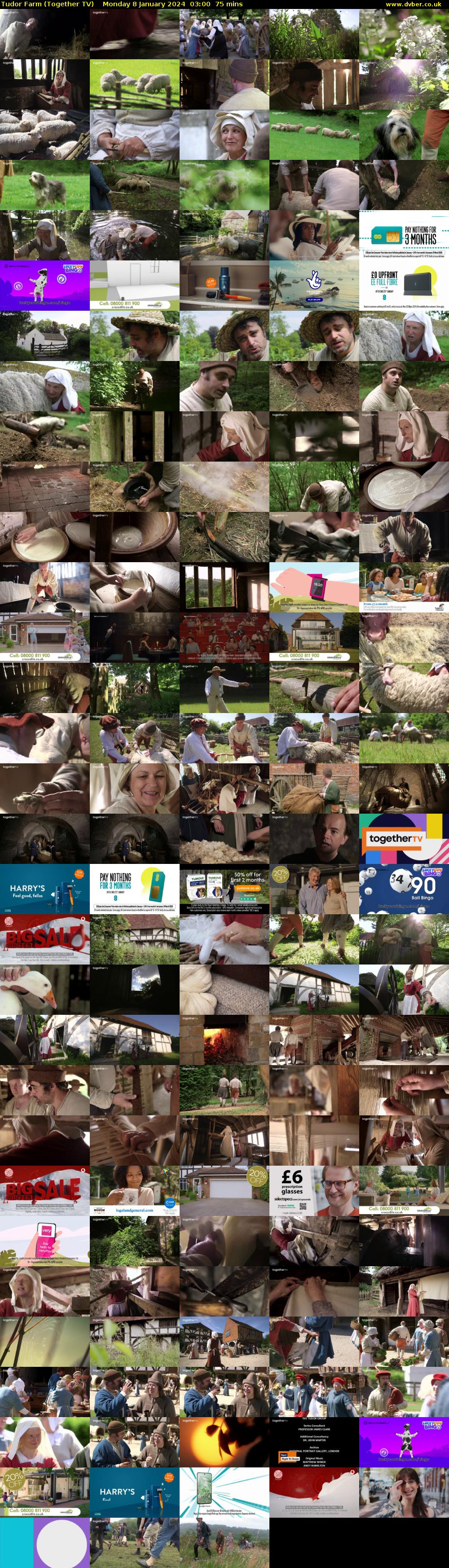 Tudor Farm (Together TV) Monday 8 January 2024 03:00 - 04:15