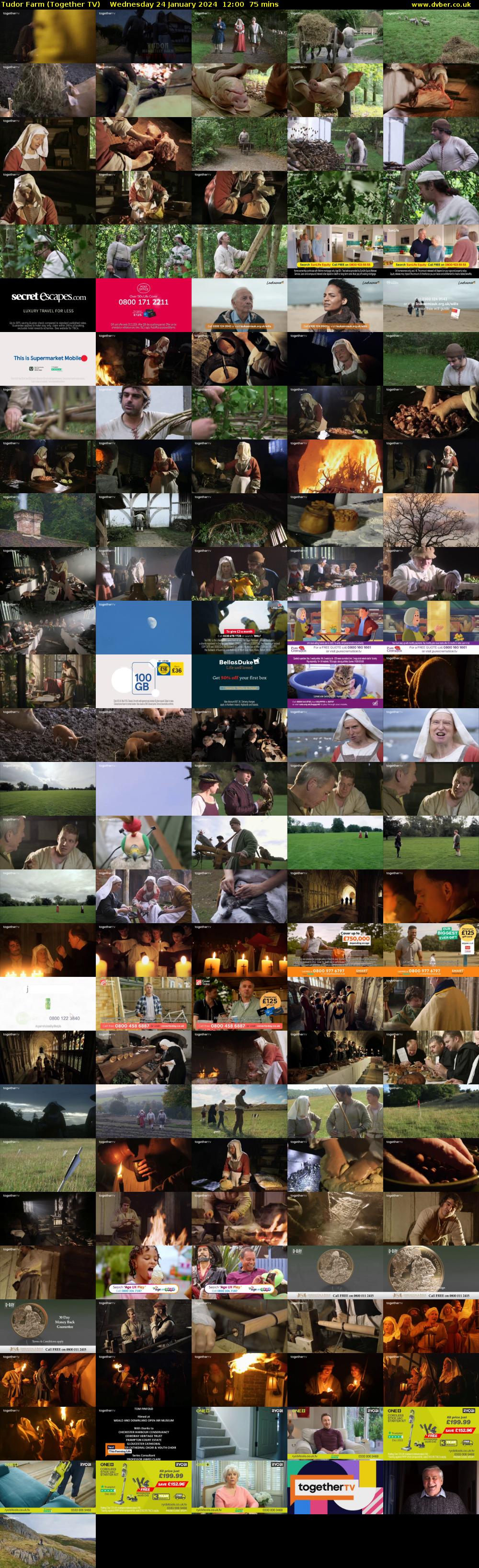Tudor Farm (Together TV) Wednesday 24 January 2024 12:00 - 13:15