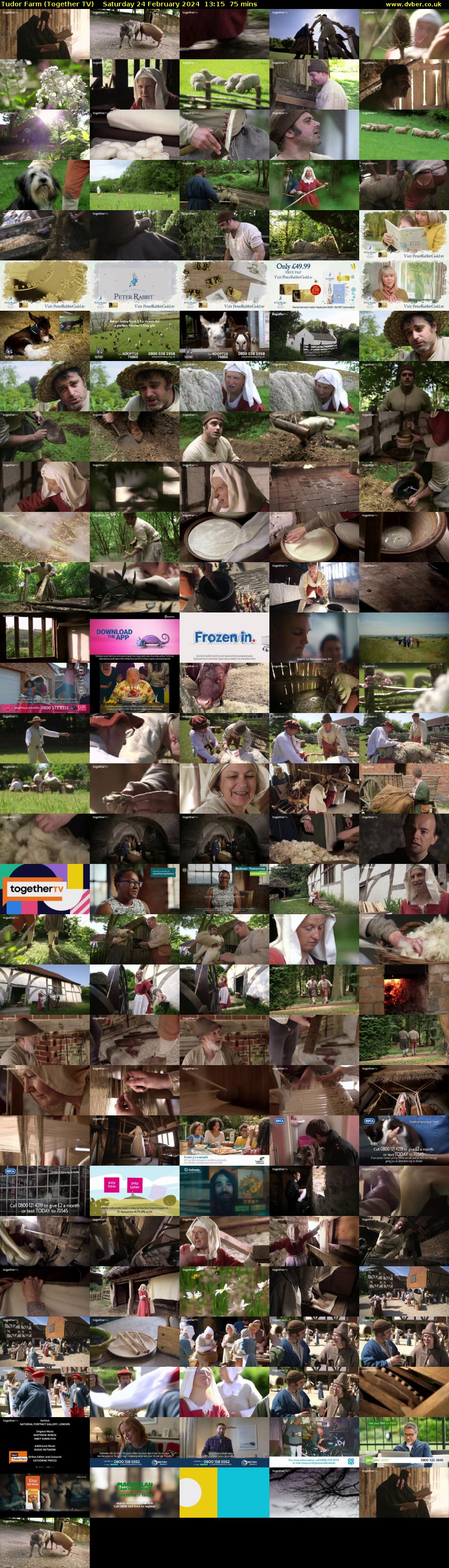 Tudor Farm (Together TV) Saturday 24 February 2024 13:15 - 14:30