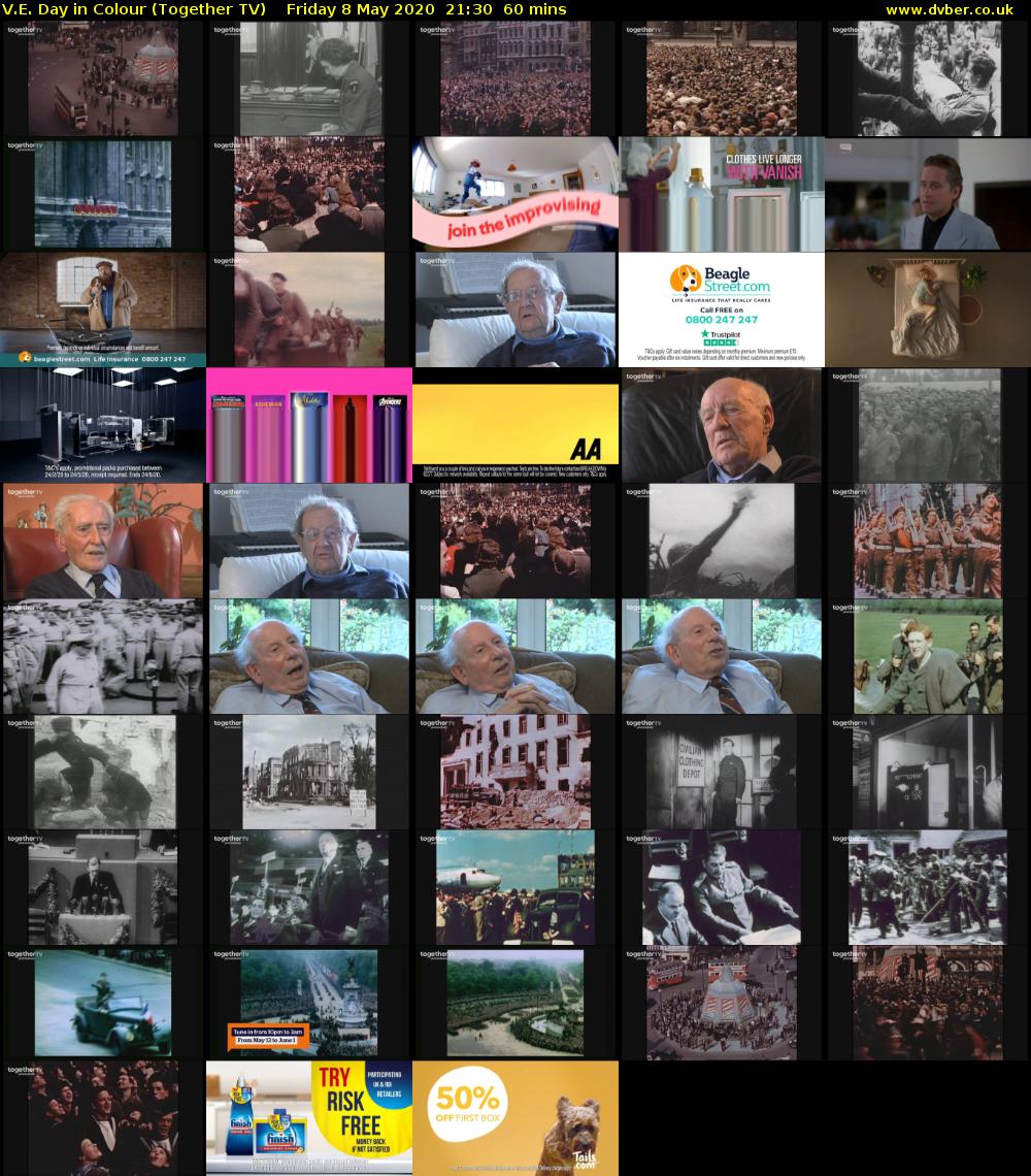 V.E. Day in Colour (Together TV) Friday 8 May 2020 21:30 - 22:30