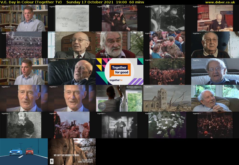 V.E. Day in Colour (Together TV) Sunday 17 October 2021 19:00 - 20:00