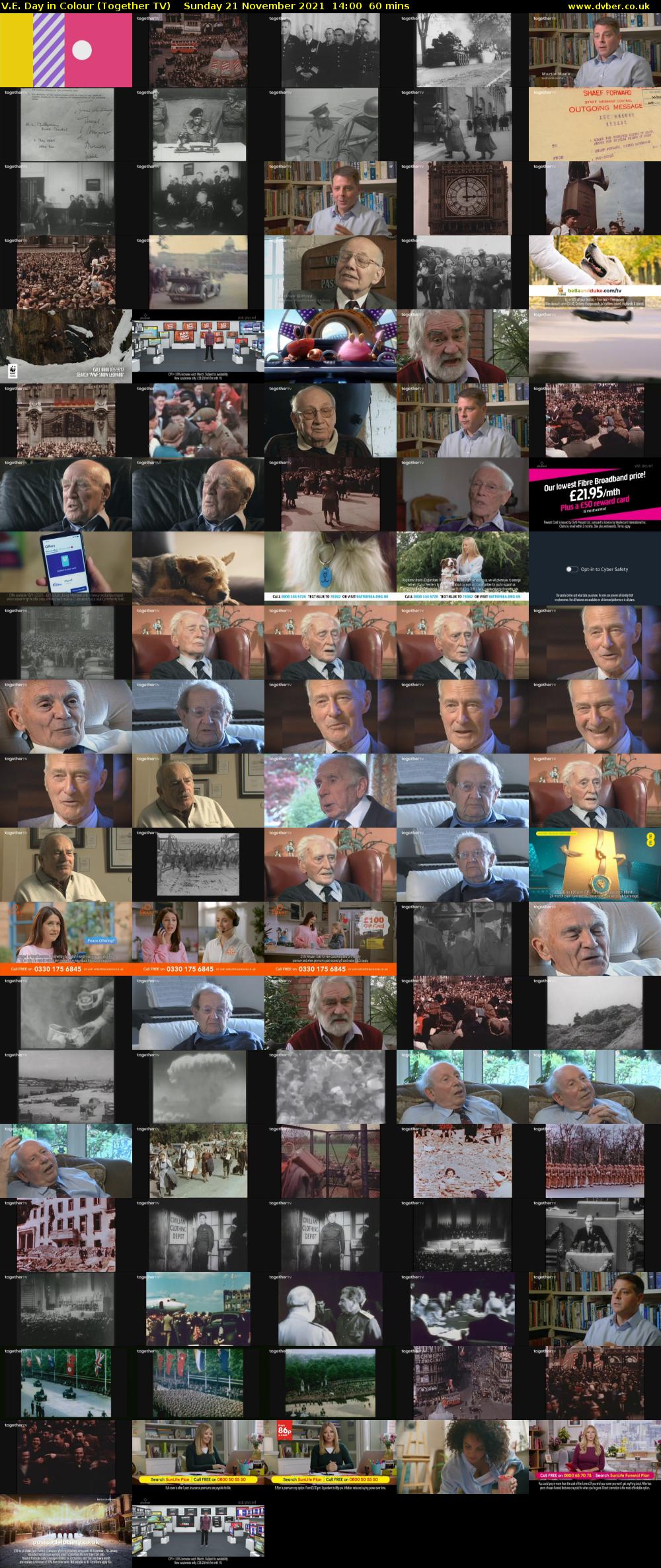 V.E. Day in Colour (Together TV) Sunday 21 November 2021 14:00 - 15:00