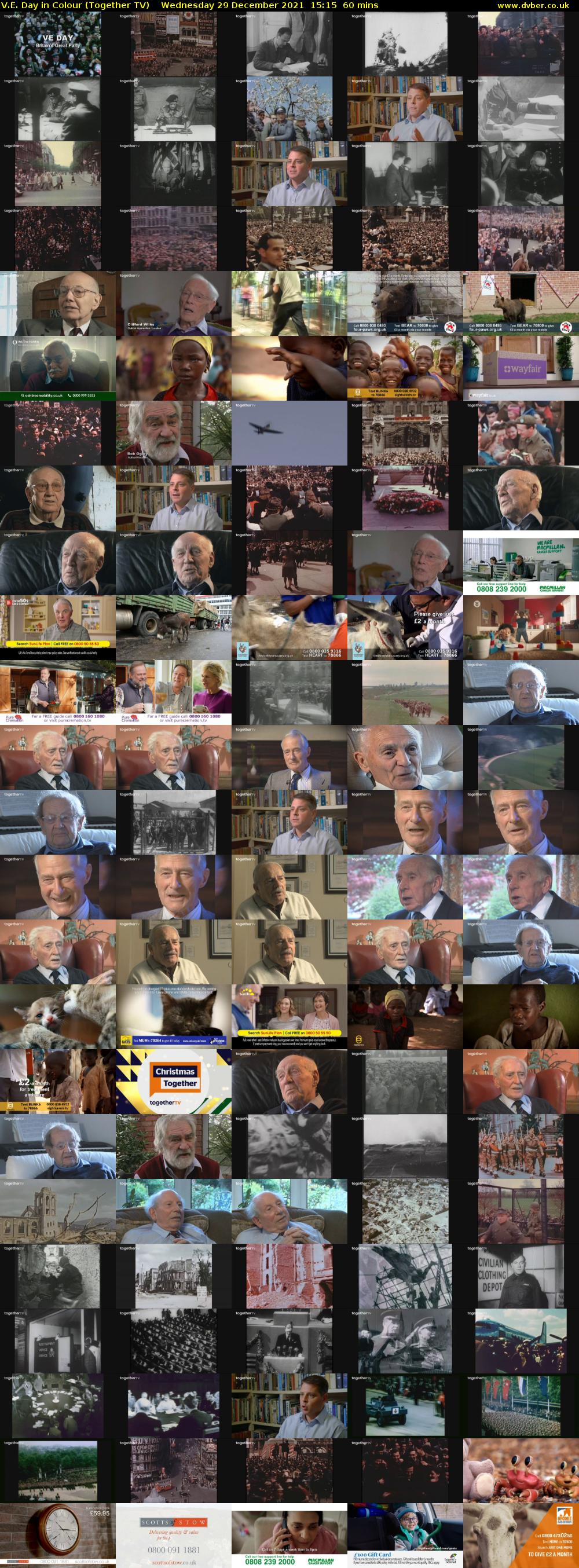 V.E. Day in Colour (Together TV) Wednesday 29 December 2021 15:15 - 16:15