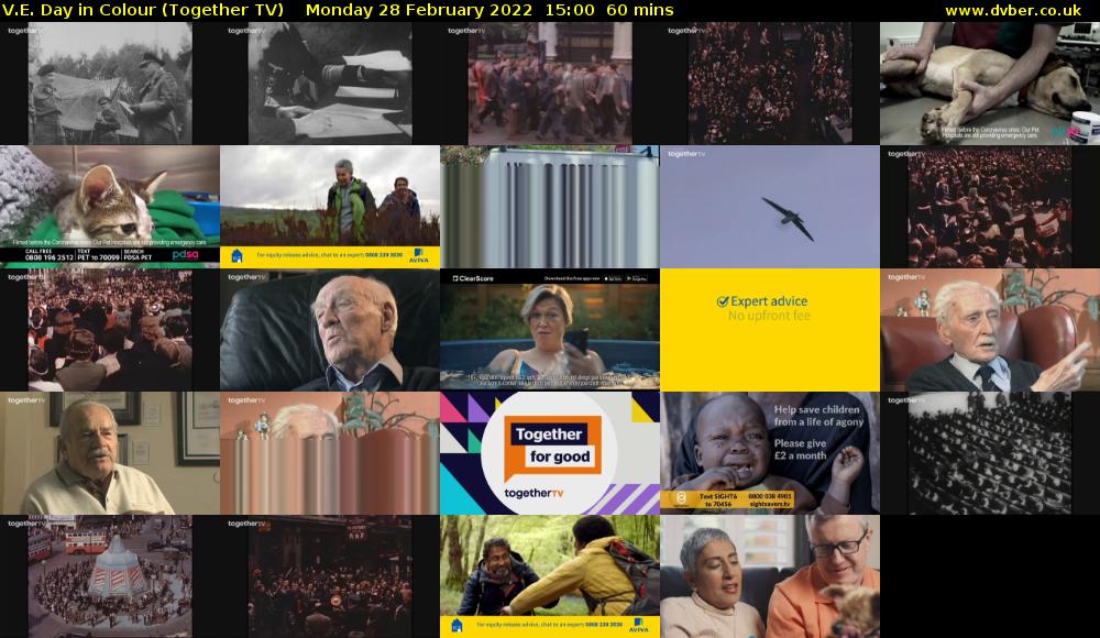 V.E. Day in Colour (Together TV) Monday 28 February 2022 15:00 - 16:00