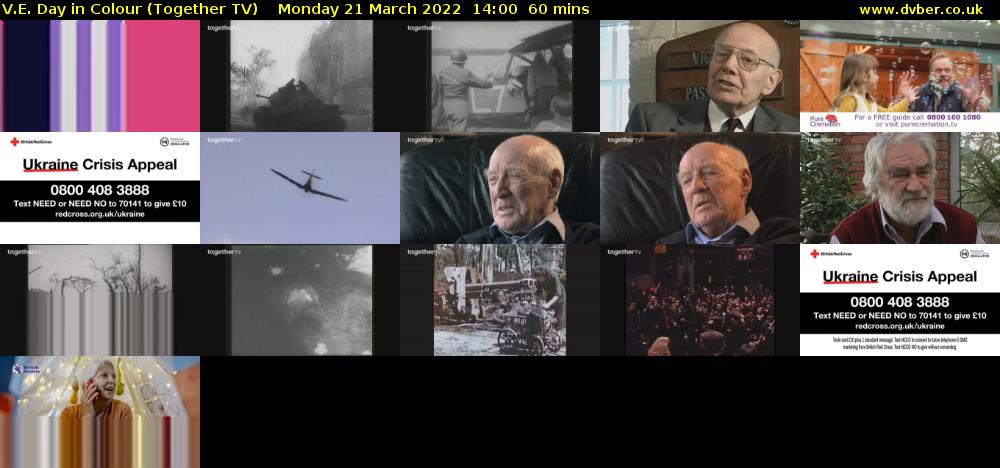 V.E. Day in Colour (Together TV) Monday 21 March 2022 14:00 - 15:00