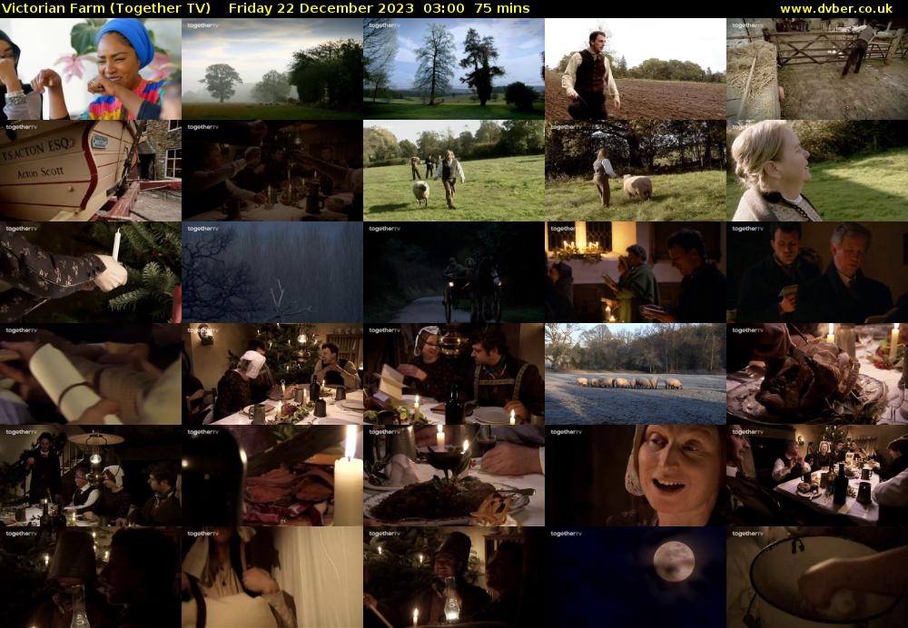 Victorian Farm (Together TV) Friday 22 December 2023 03:00 - 04:15