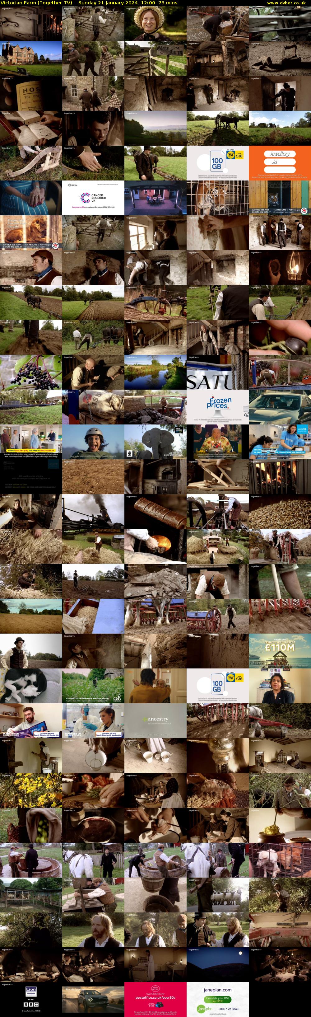Victorian Farm (Together TV) Sunday 21 January 2024 12:00 - 13:15