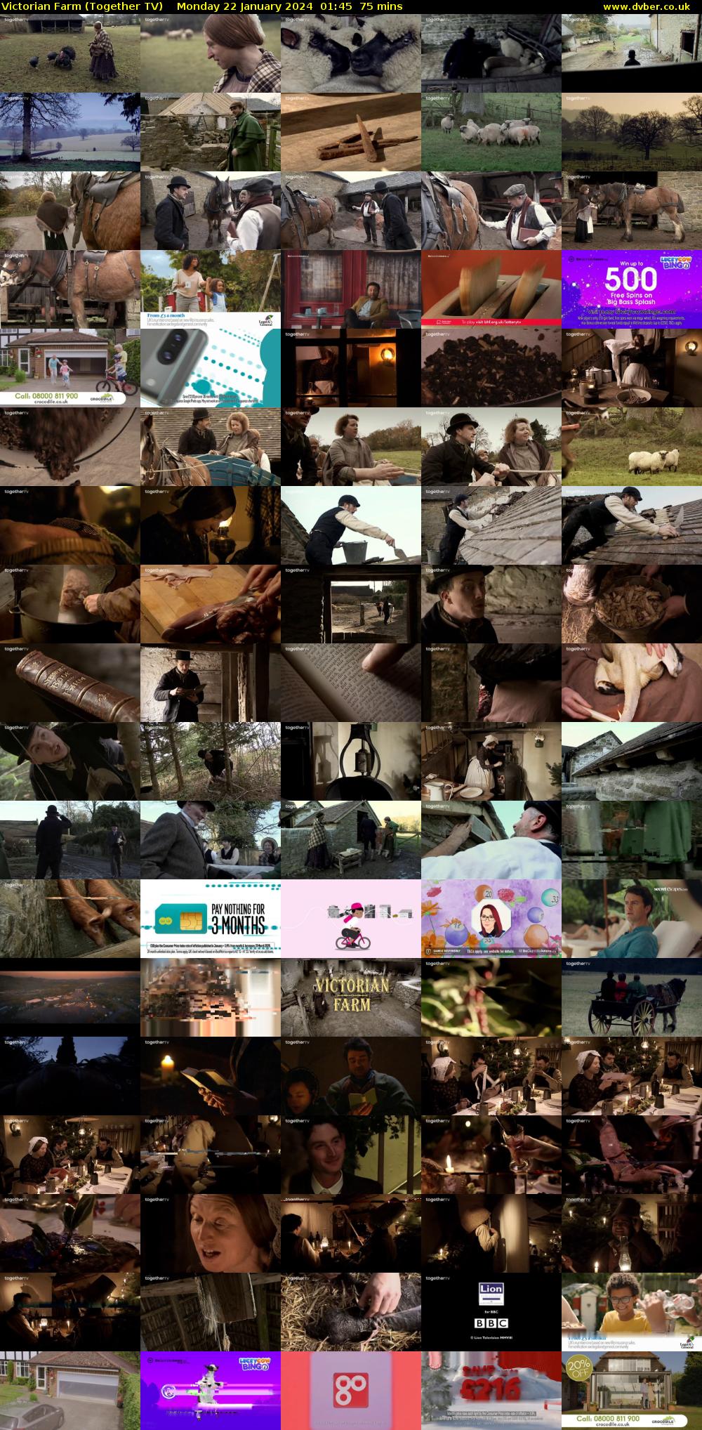 Victorian Farm (Together TV) Monday 22 January 2024 01:45 - 03:00