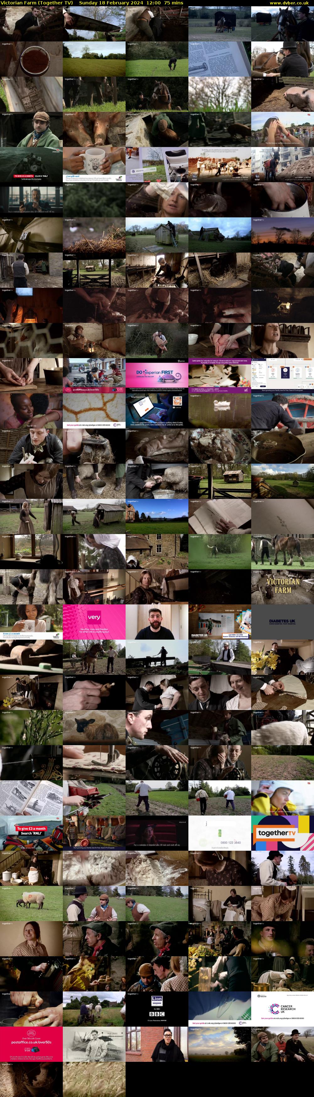 Victorian Farm (Together TV) Sunday 18 February 2024 12:00 - 13:15