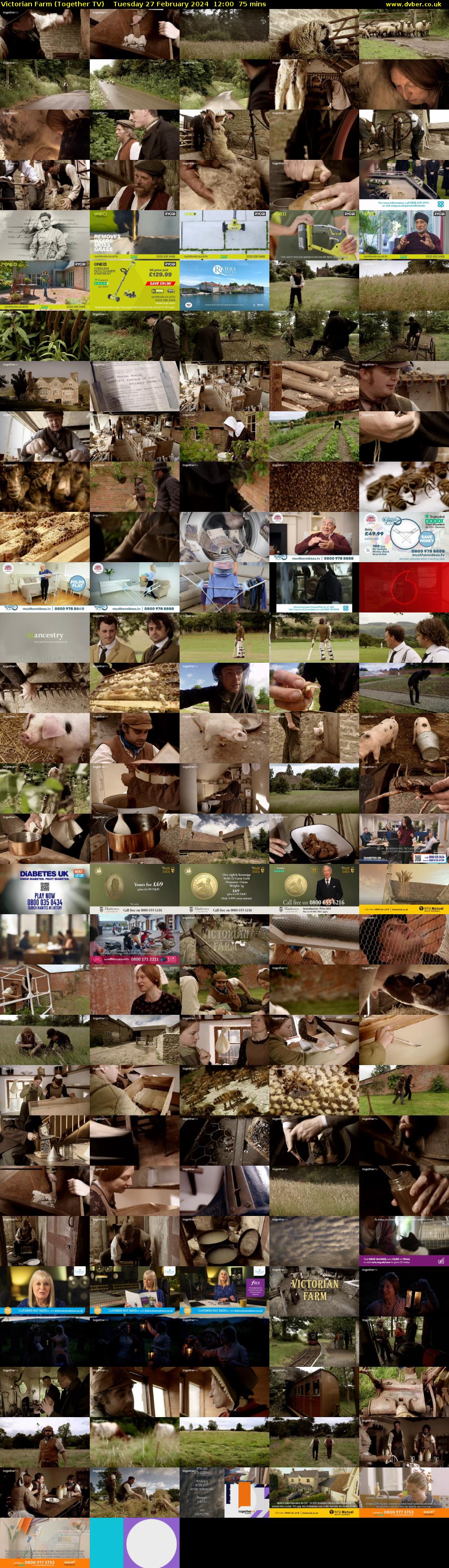 Victorian Farm (Together TV) Tuesday 27 February 2024 12:00 - 13:15