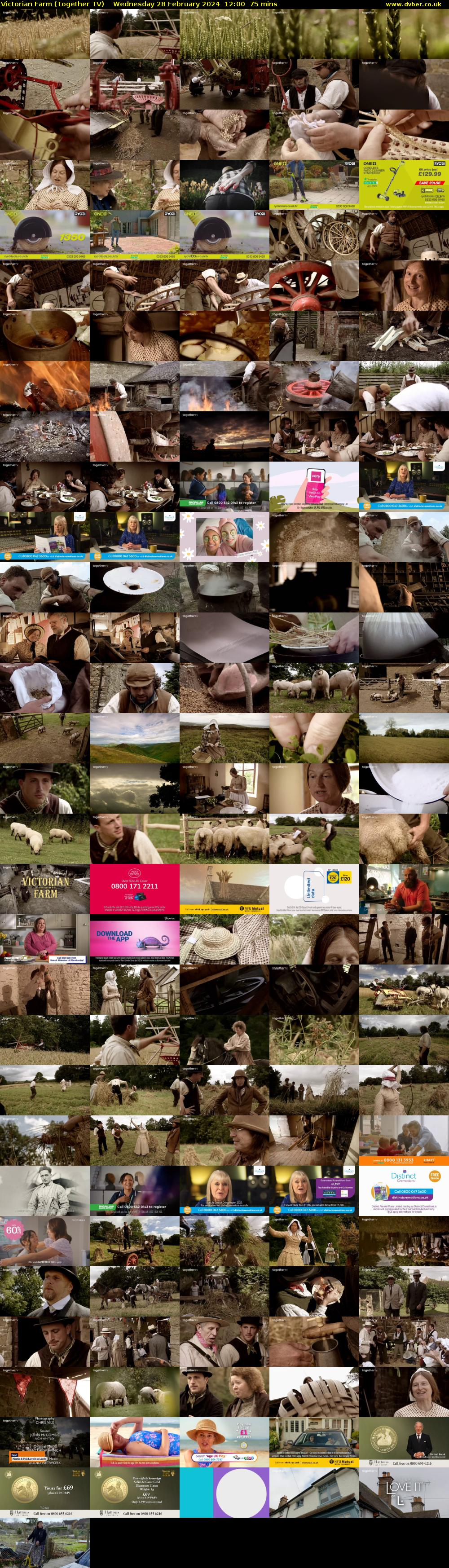 Victorian Farm (Together TV) Wednesday 28 February 2024 12:00 - 13:15