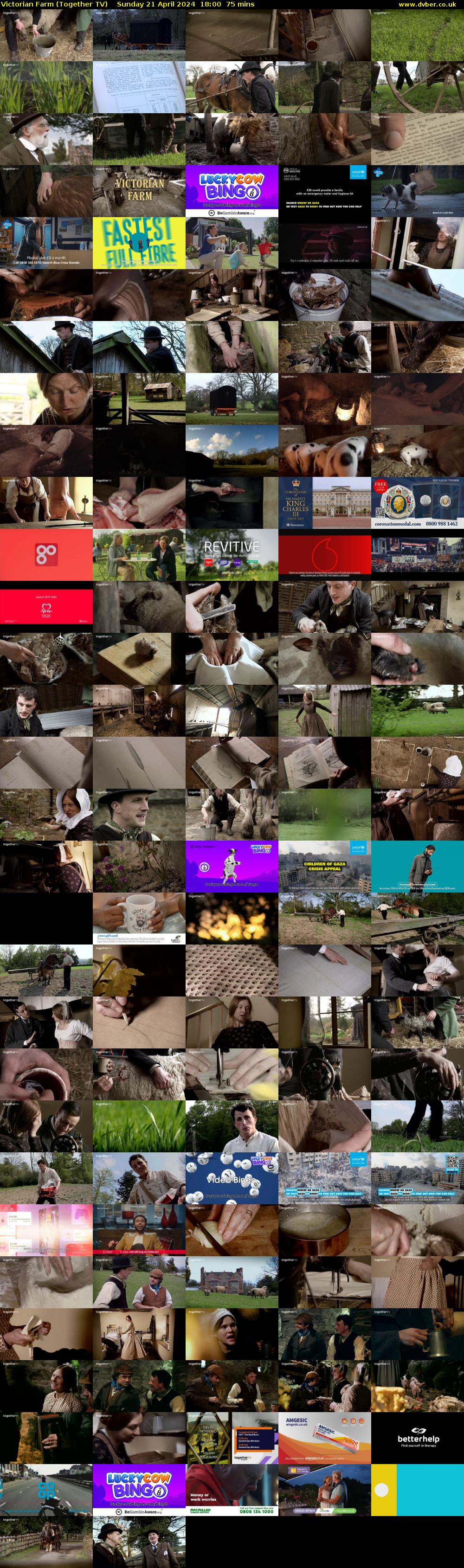 Victorian Farm (Together TV) Sunday 21 April 2024 18:00 - 19:15