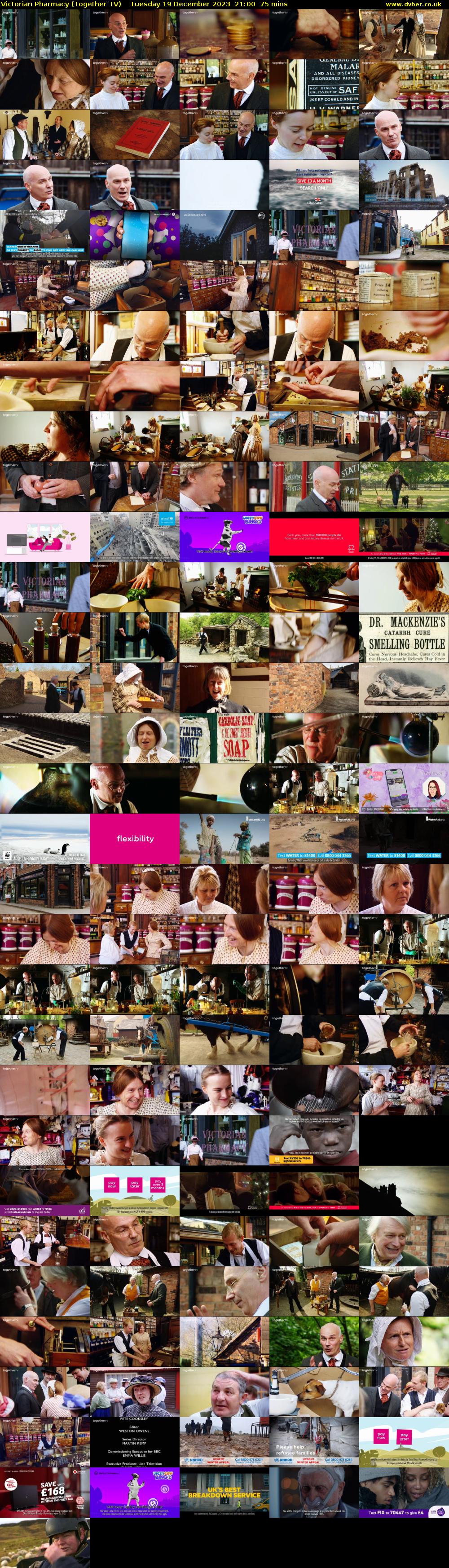 Victorian Pharmacy (Together TV) Tuesday 19 December 2023 21:00 - 22:15