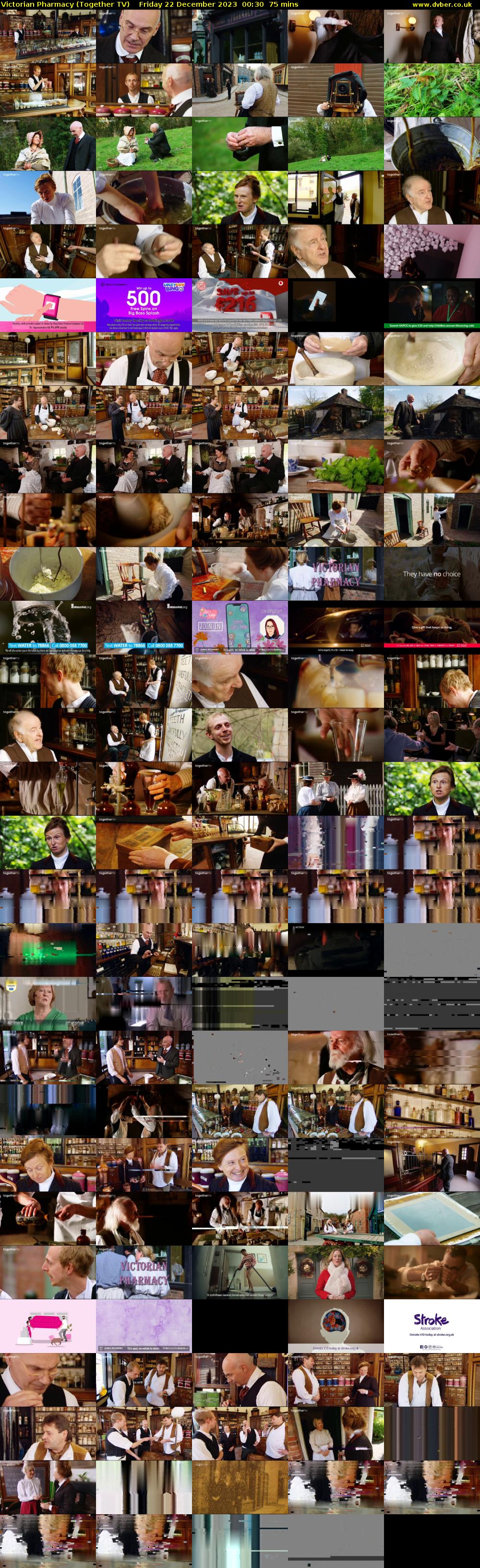 Victorian Pharmacy (Together TV) Friday 22 December 2023 00:30 - 01:45