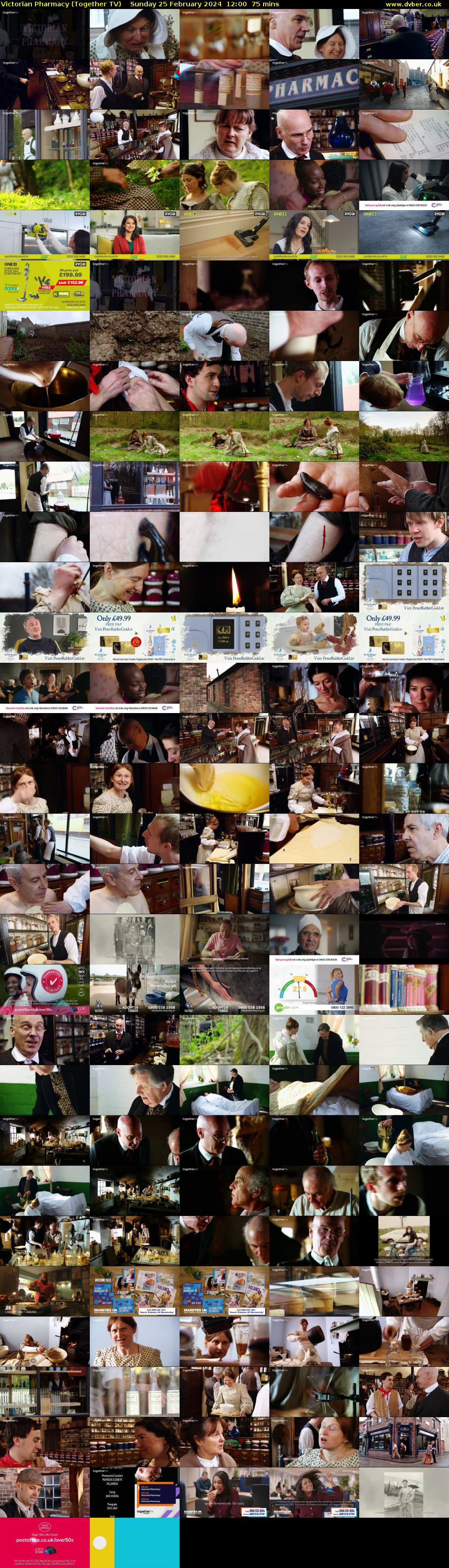 Victorian Pharmacy (Together TV) Sunday 25 February 2024 12:00 - 13:15