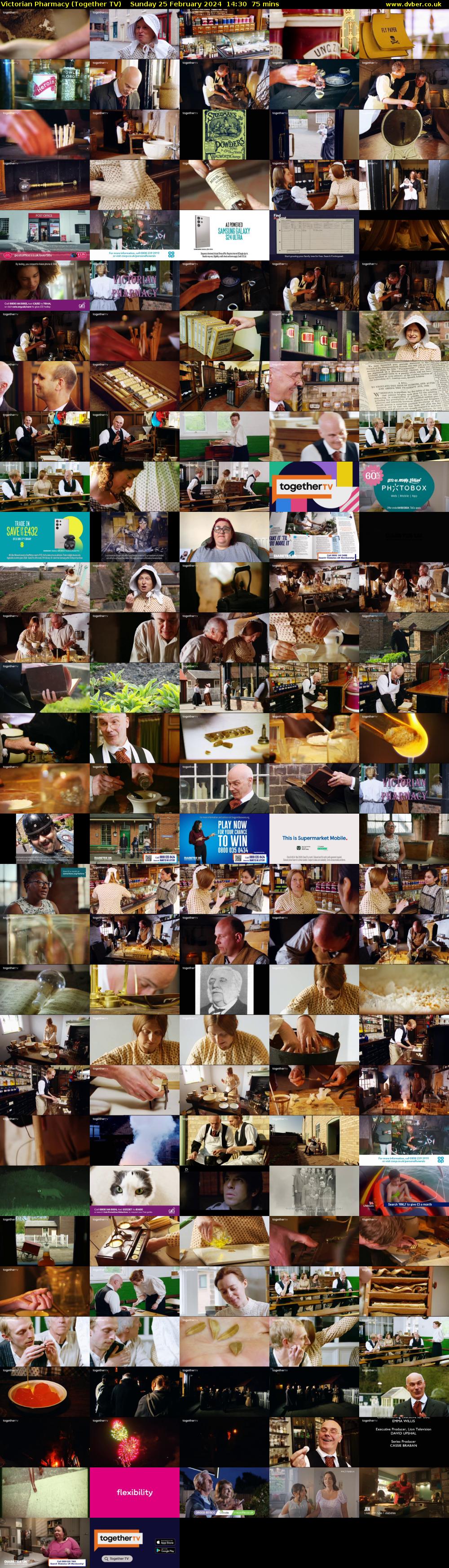 Victorian Pharmacy (Together TV) Sunday 25 February 2024 14:30 - 15:45