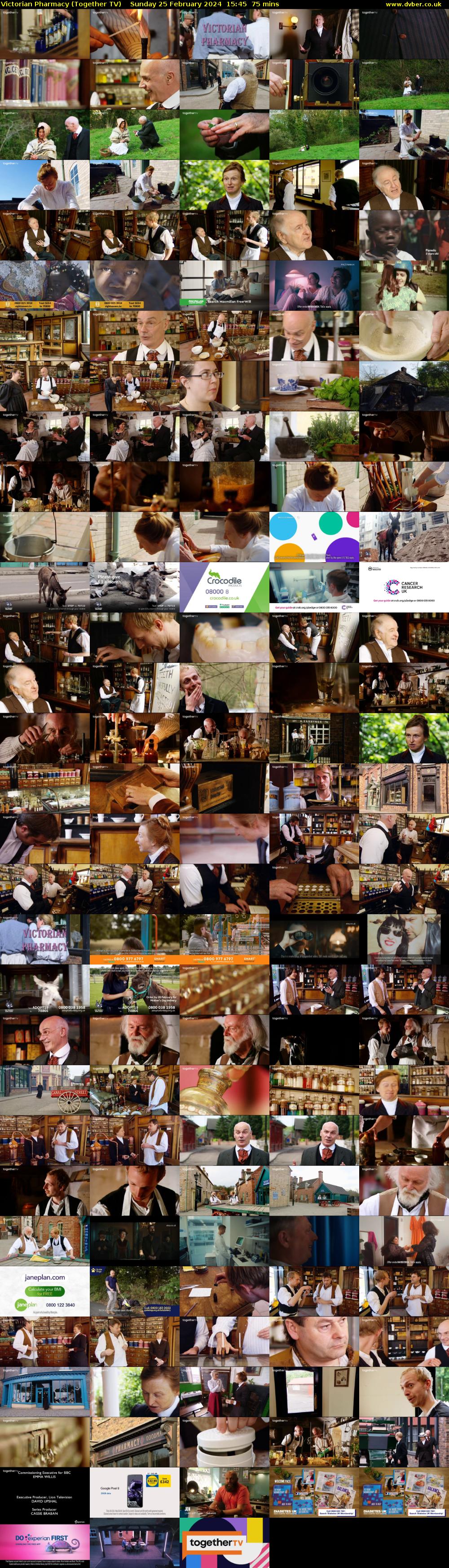 Victorian Pharmacy (Together TV) Sunday 25 February 2024 15:45 - 17:00