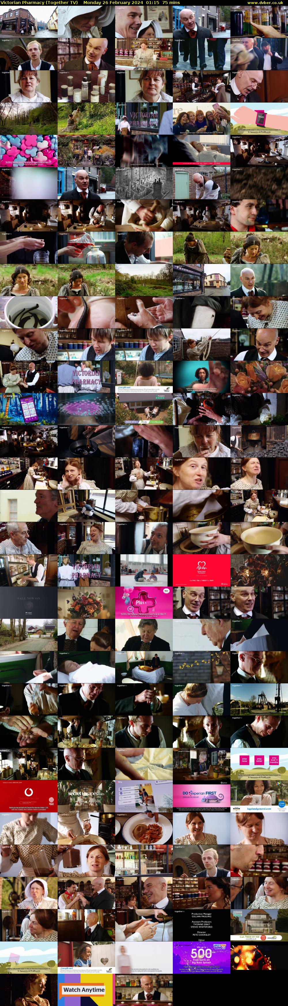 Victorian Pharmacy (Together TV) Monday 26 February 2024 01:15 - 02:30