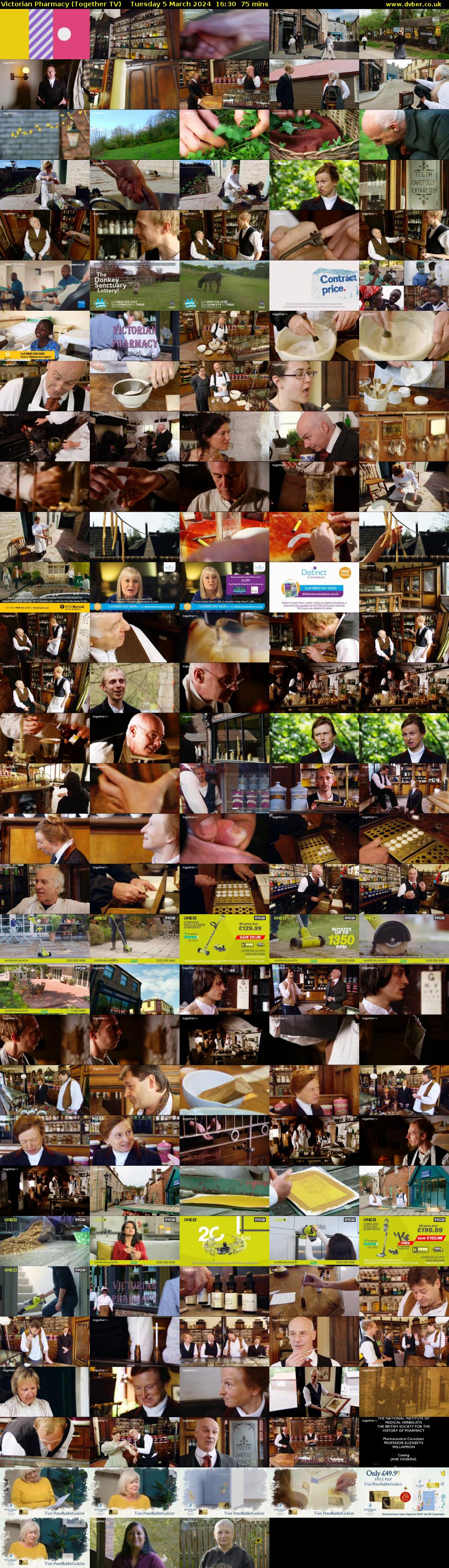 Victorian Pharmacy (Together TV) Tuesday 5 March 2024 16:30 - 17:45