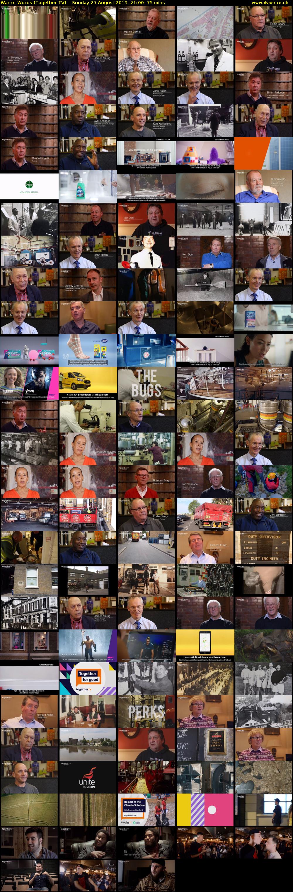 War of Words (Together TV) Sunday 25 August 2019 21:00 - 22:15
