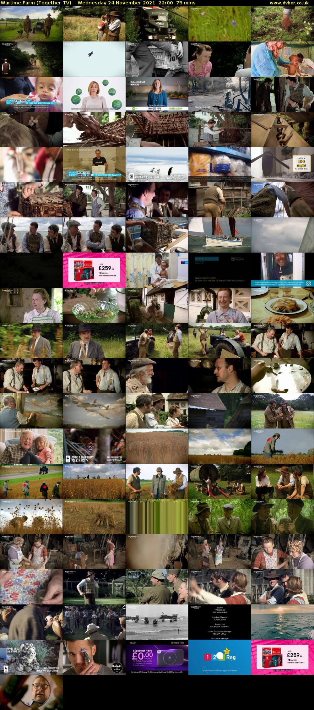 Wartime Farm (Together TV) Wednesday 24 November 2021 22:00 - 23:15