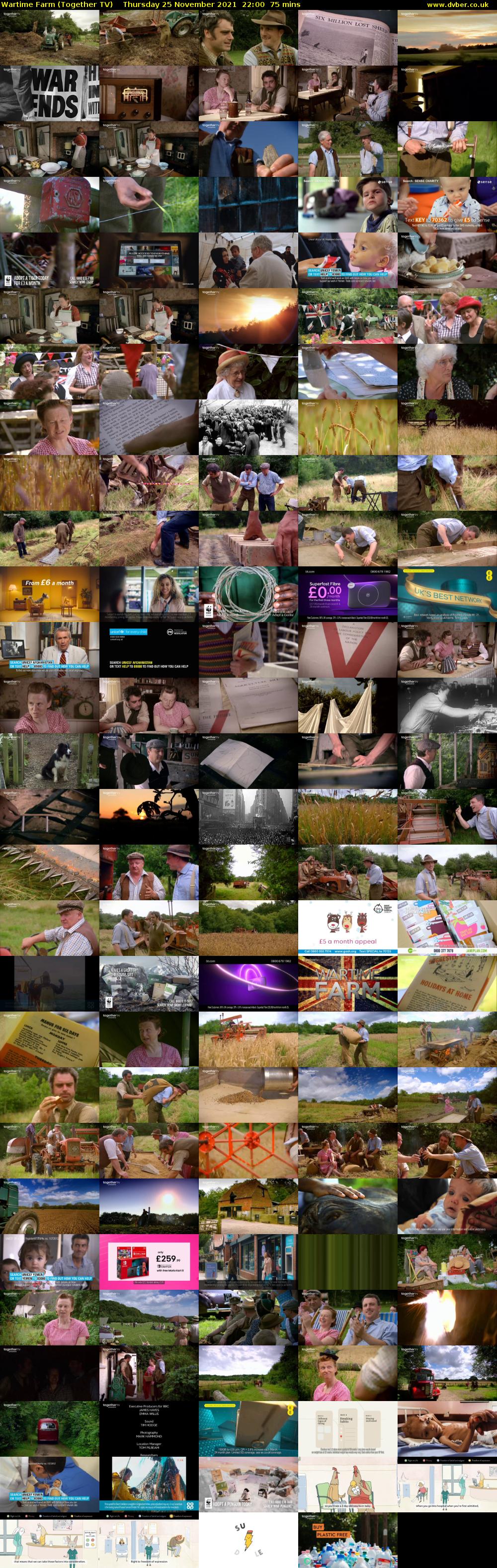 Wartime Farm (Together TV) Thursday 25 November 2021 22:00 - 23:15
