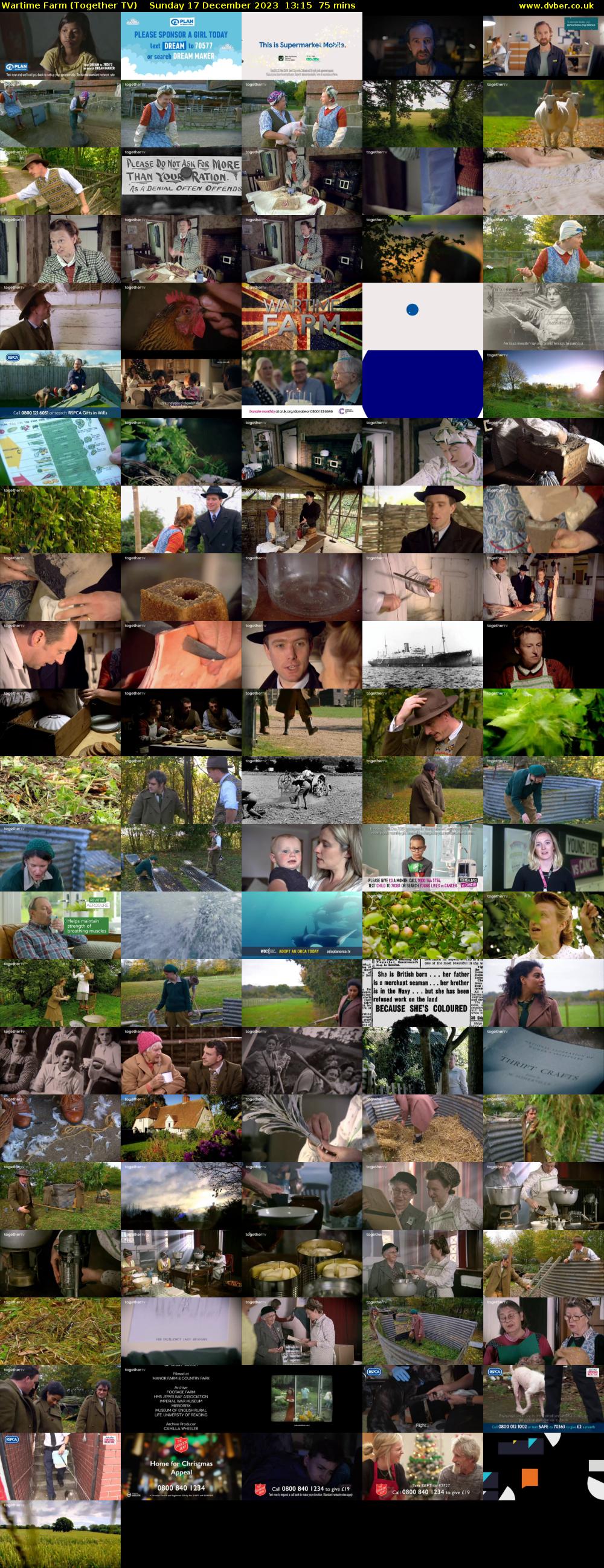 Wartime Farm (Together TV) Sunday 17 December 2023 13:15 - 14:30