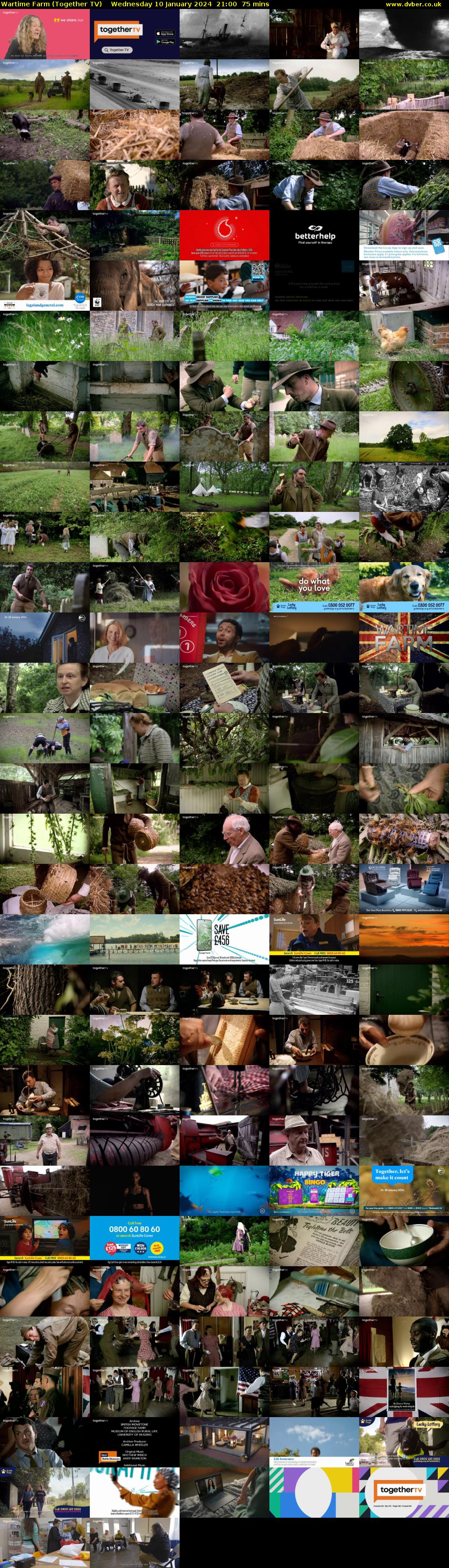 Wartime Farm (Together TV) Wednesday 10 January 2024 21:00 - 22:15