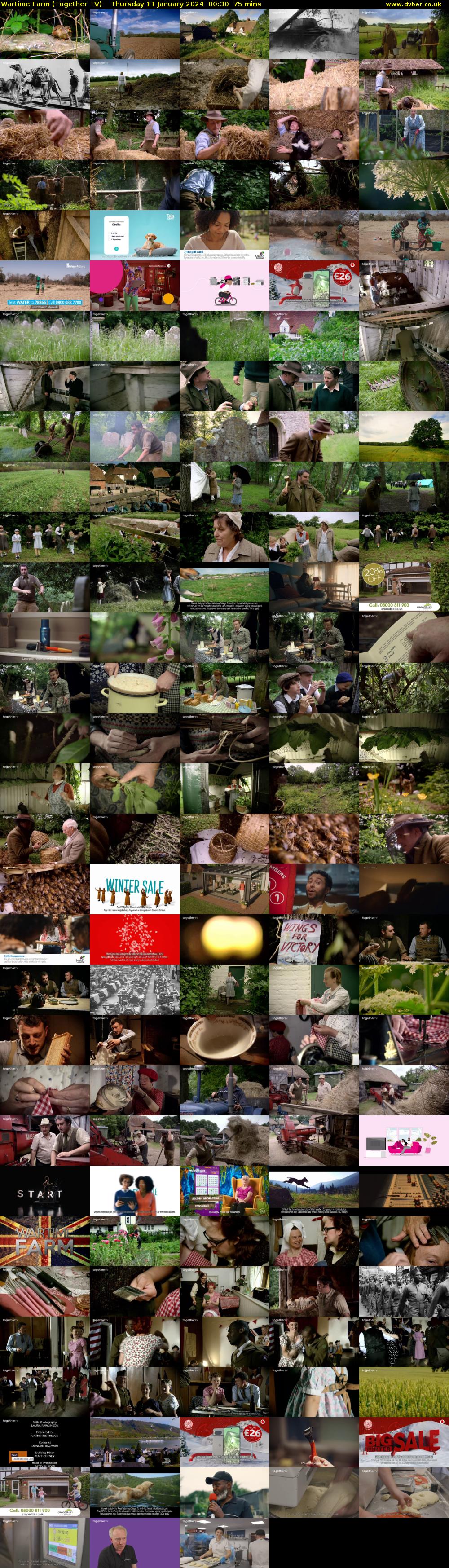 Wartime Farm (Together TV) Thursday 11 January 2024 00:30 - 01:45