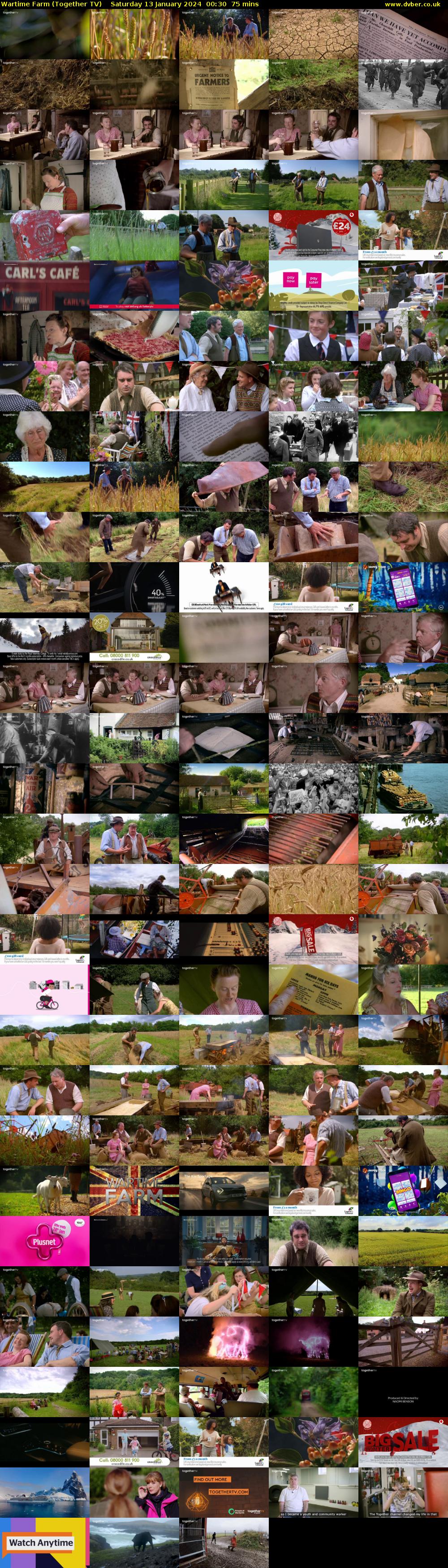 Wartime Farm (Together TV) Saturday 13 January 2024 00:30 - 01:45