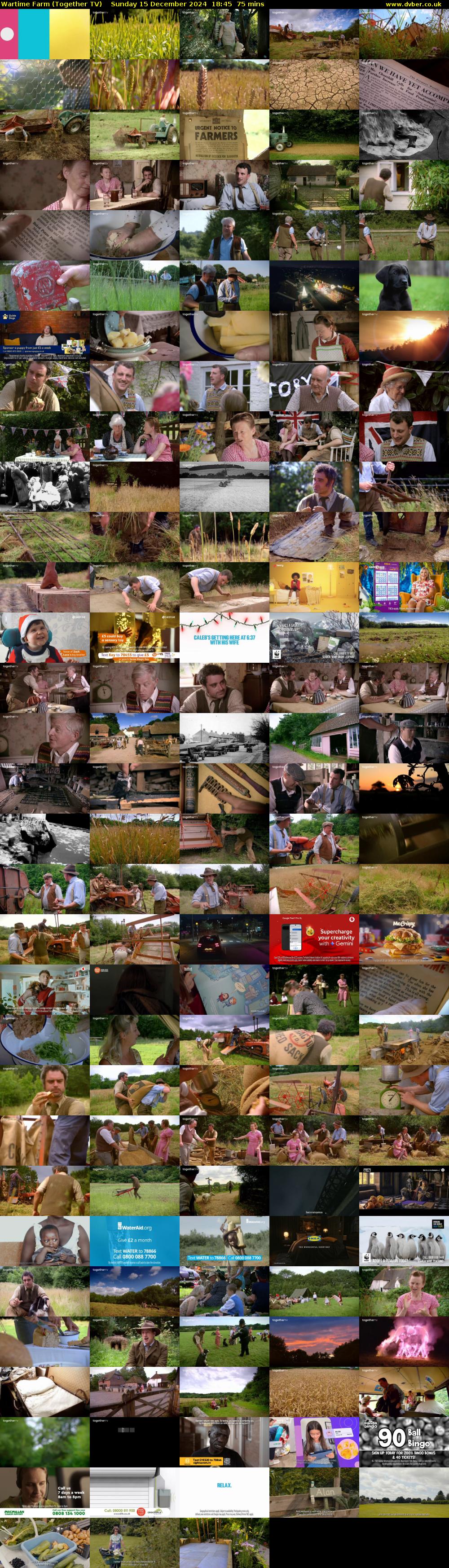 Wartime Farm (Together TV) Sunday 15 December 2024 18:45 - 20:00