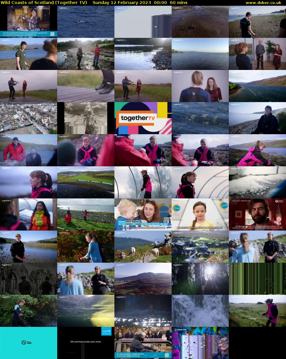 Wild Coasts of Scotland (Together TV) Sunday 12 February 2023 00:00 - 01:00
