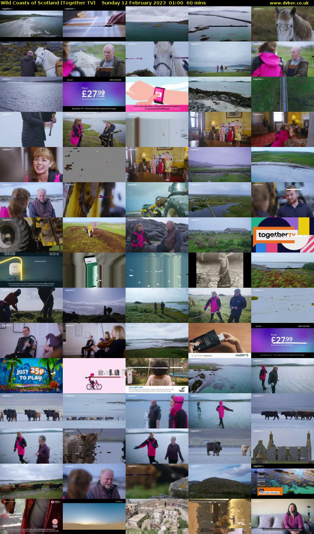 Wild Coasts of Scotland (Together TV) Sunday 12 February 2023 01:00 - 02:00