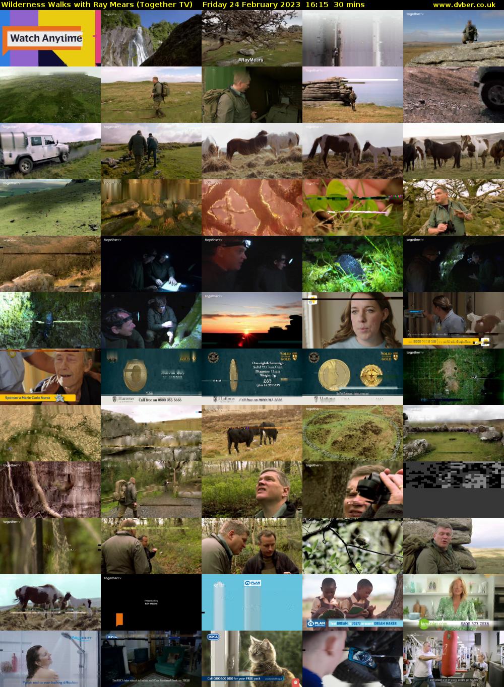 Wilderness Walks with Ray Mears (Together TV) Friday 24 February 2023 16:15 - 16:45