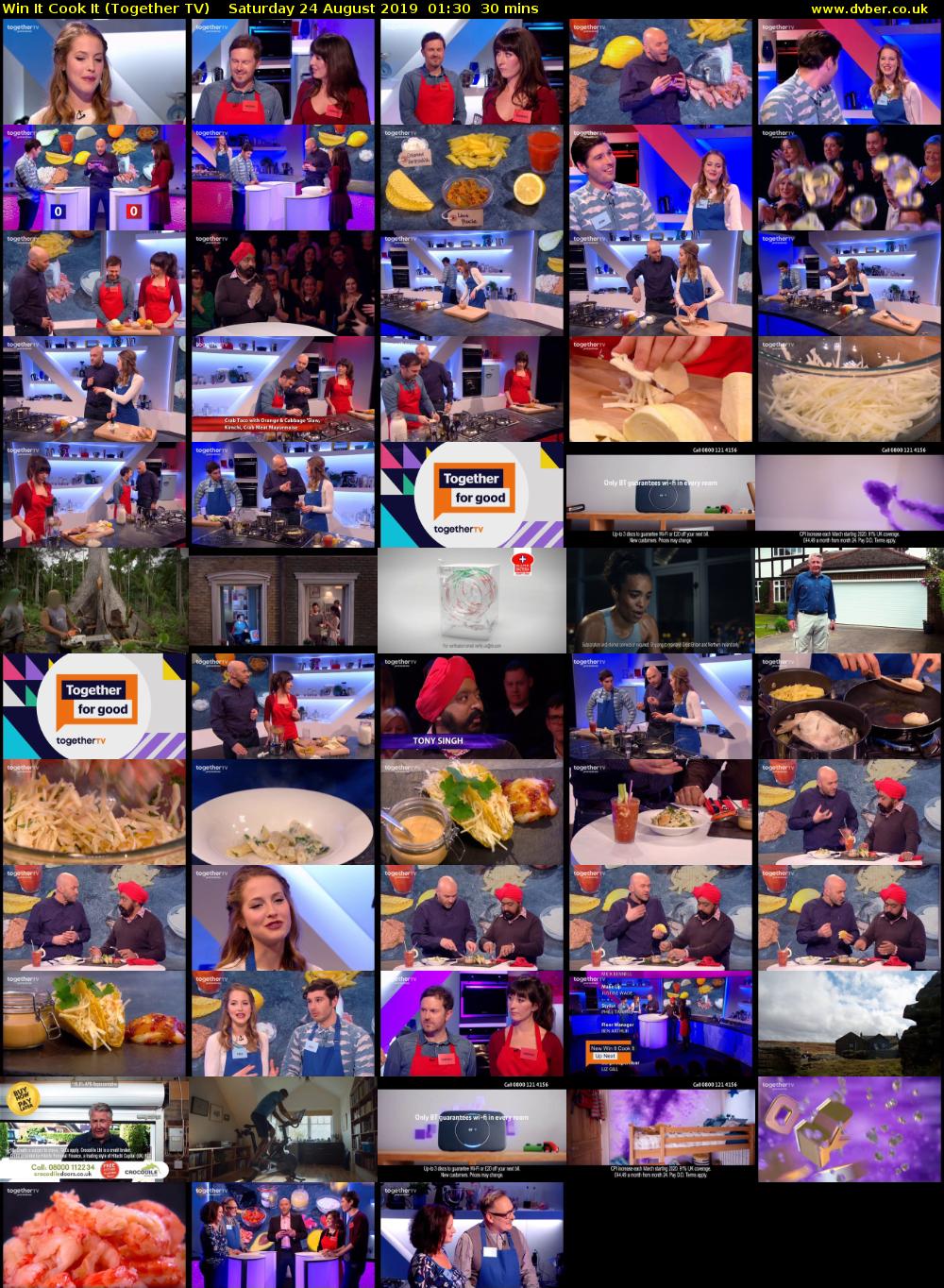 Win It Cook It (Together TV) Saturday 24 August 2019 01:30 - 02:00