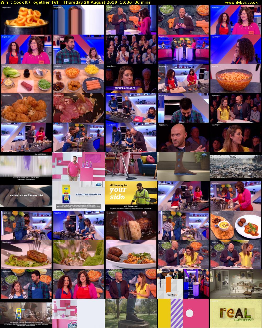 Win It Cook It (Together TV) Thursday 29 August 2019 19:30 - 20:00