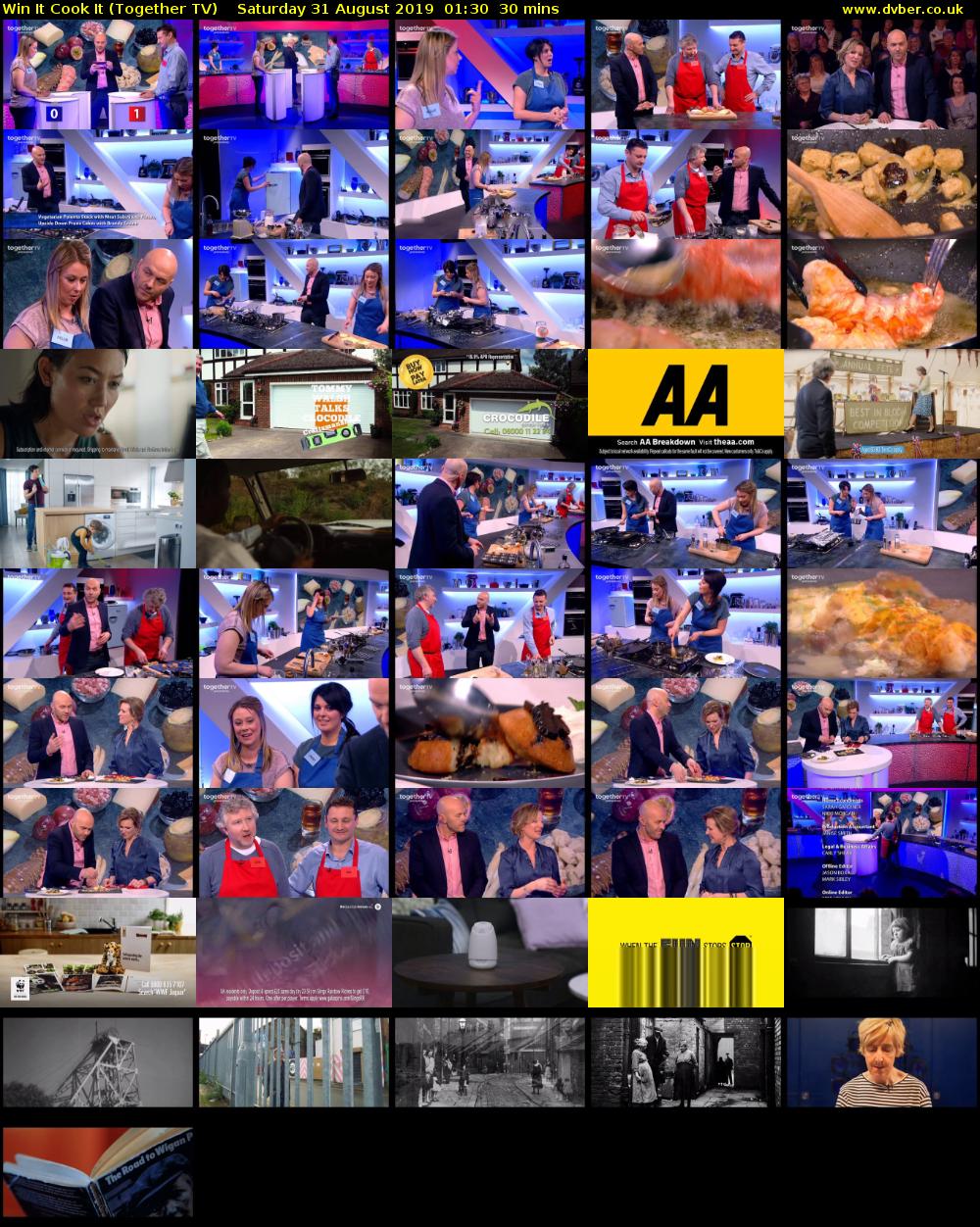 Win It Cook It (Together TV) Saturday 31 August 2019 01:30 - 02:00
