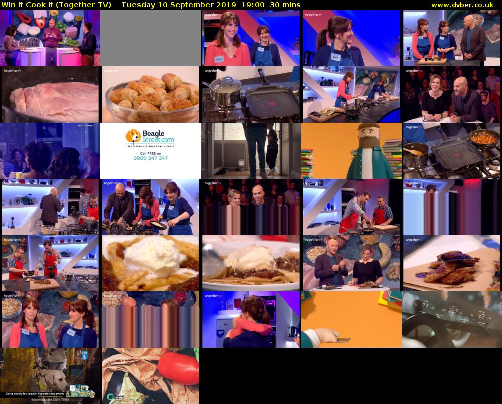 Win It Cook It (Together TV) Tuesday 10 September 2019 19:00 - 19:30