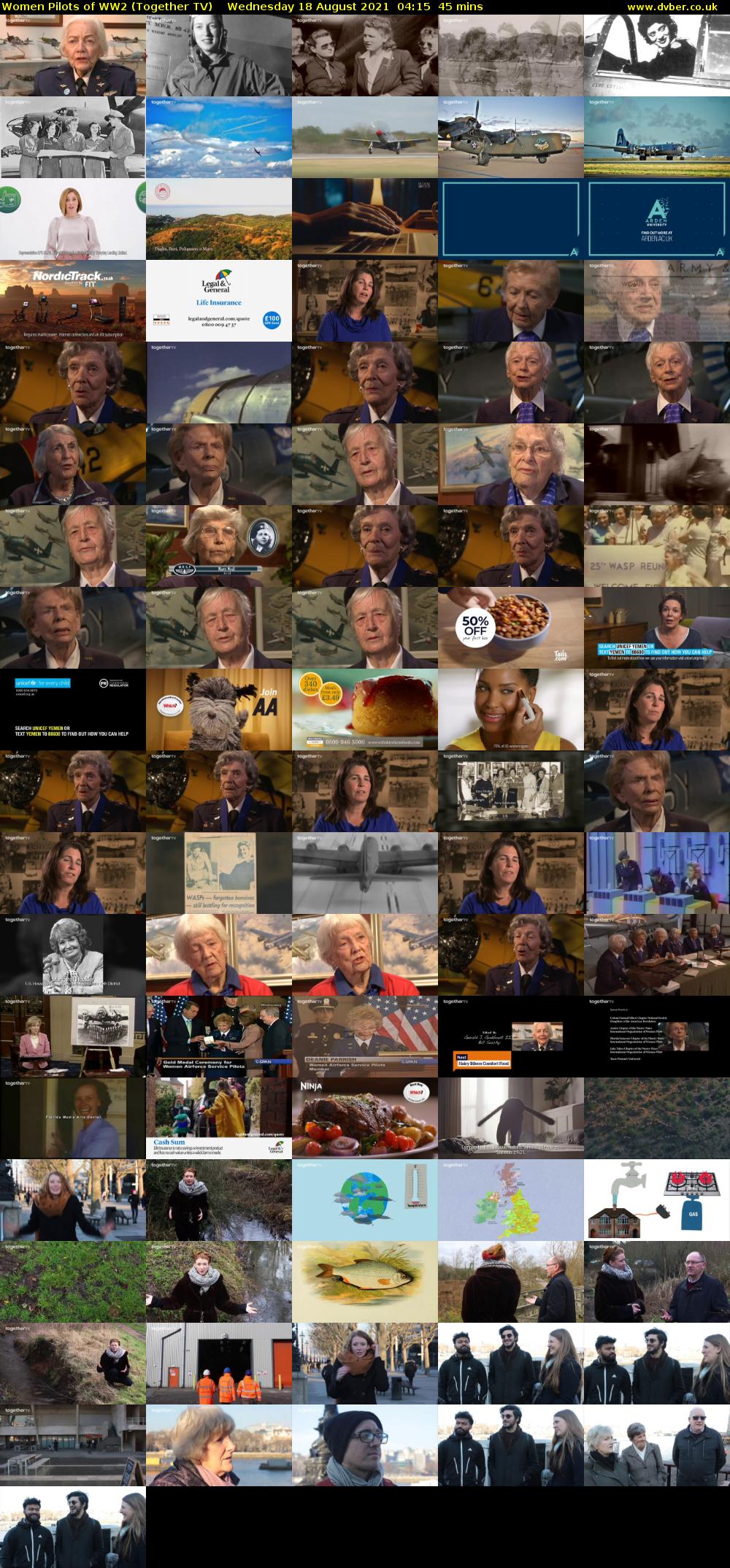 Women Pilots of WW2 (Together TV) Wednesday 18 August 2021 04:15 - 05:00