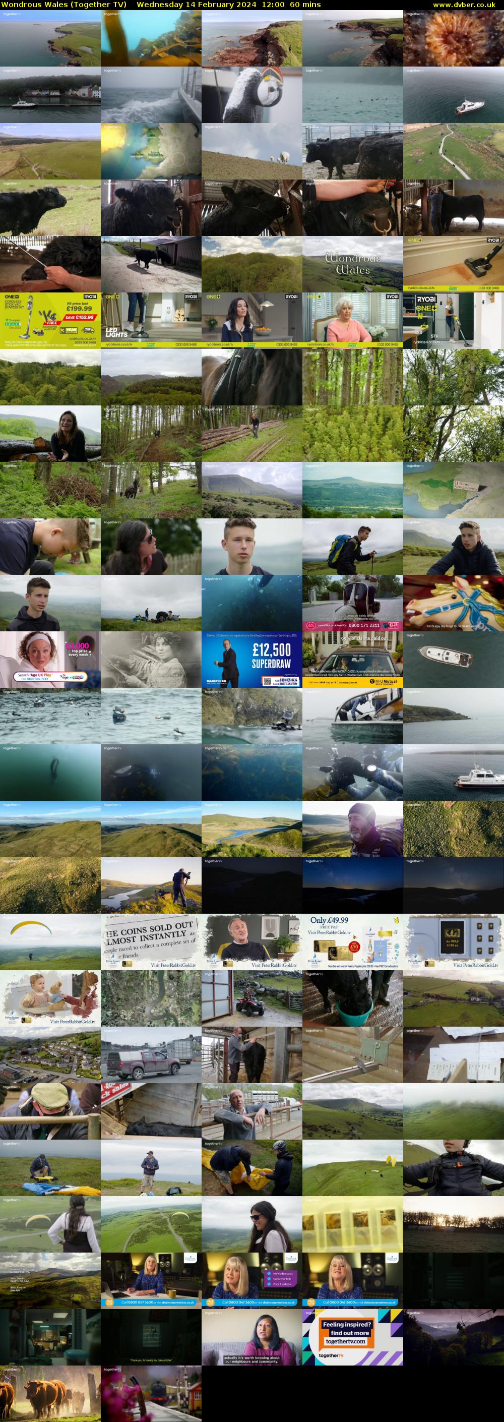 Wondrous Wales (Together TV) Wednesday 14 February 2024 12:00 - 13:00