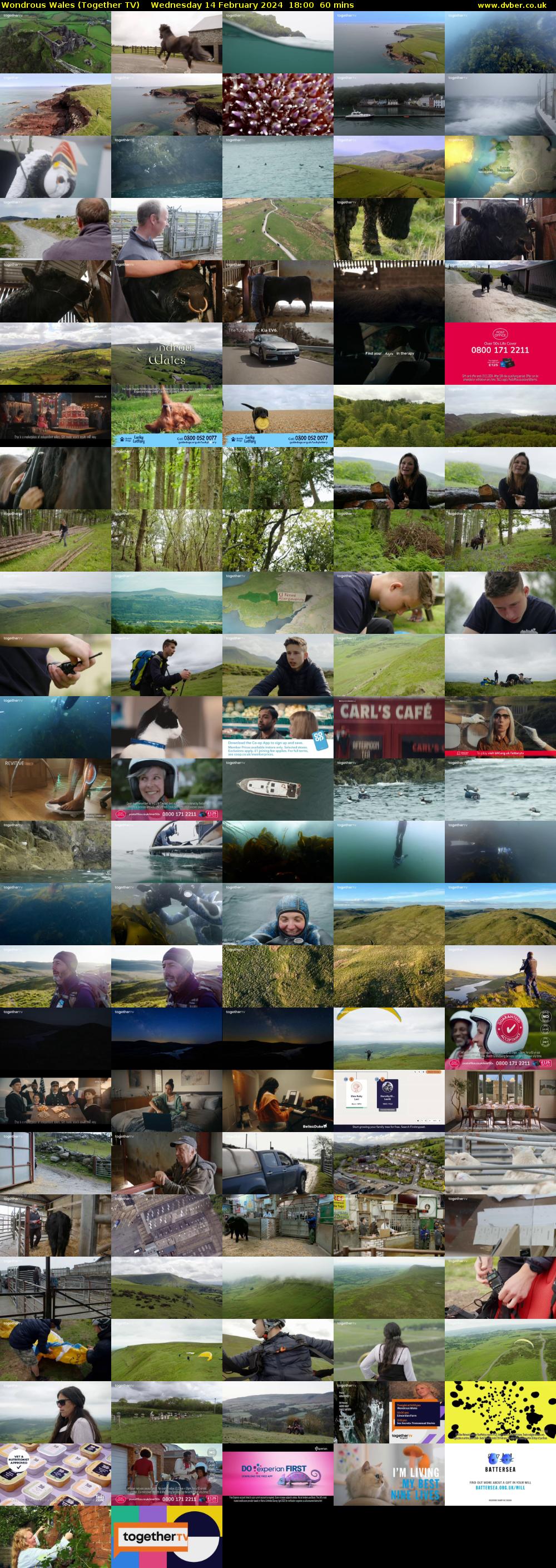 Wondrous Wales (Together TV) Wednesday 14 February 2024 18:00 - 19:00